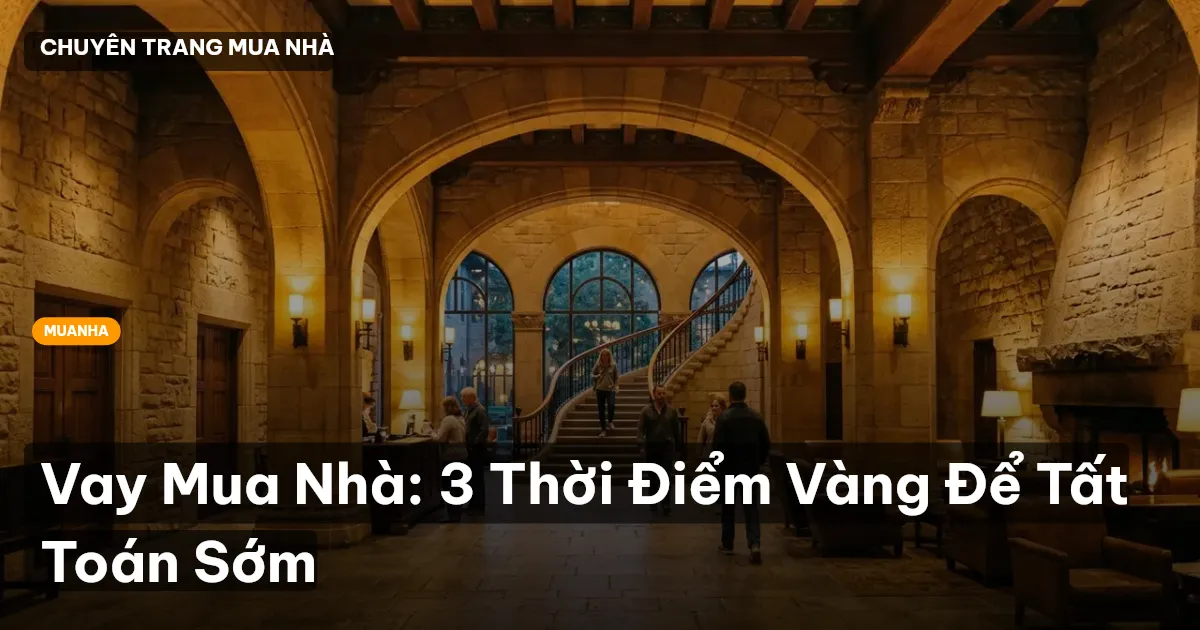 Vay Mua Nhà: 3 Thời Điểm Vàng Để Tất Toán Sớm