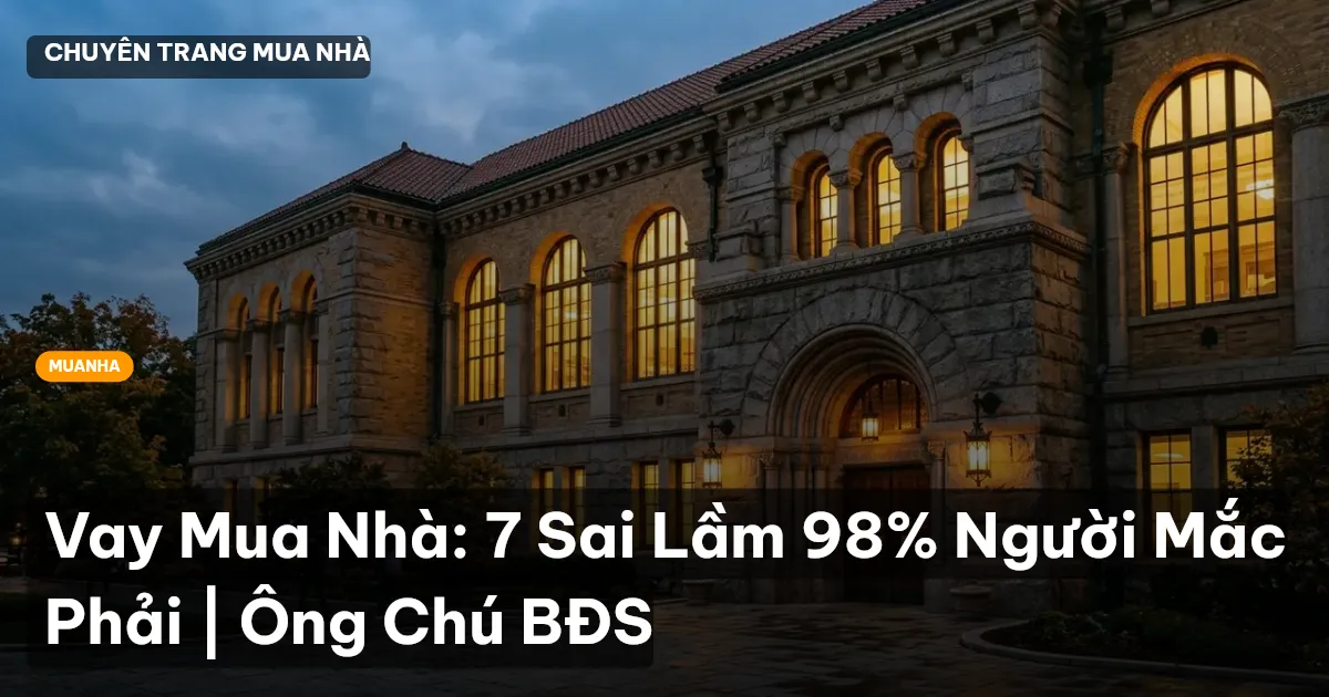 Vay Mua Nhà: 7 Sai Lầm 98% Người Mắc Phải | Ông Chú BĐS