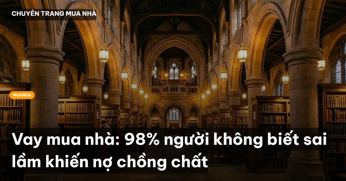 Vay mua nhà: 98% người không biết sai lầm khiến nợ chồng chất
