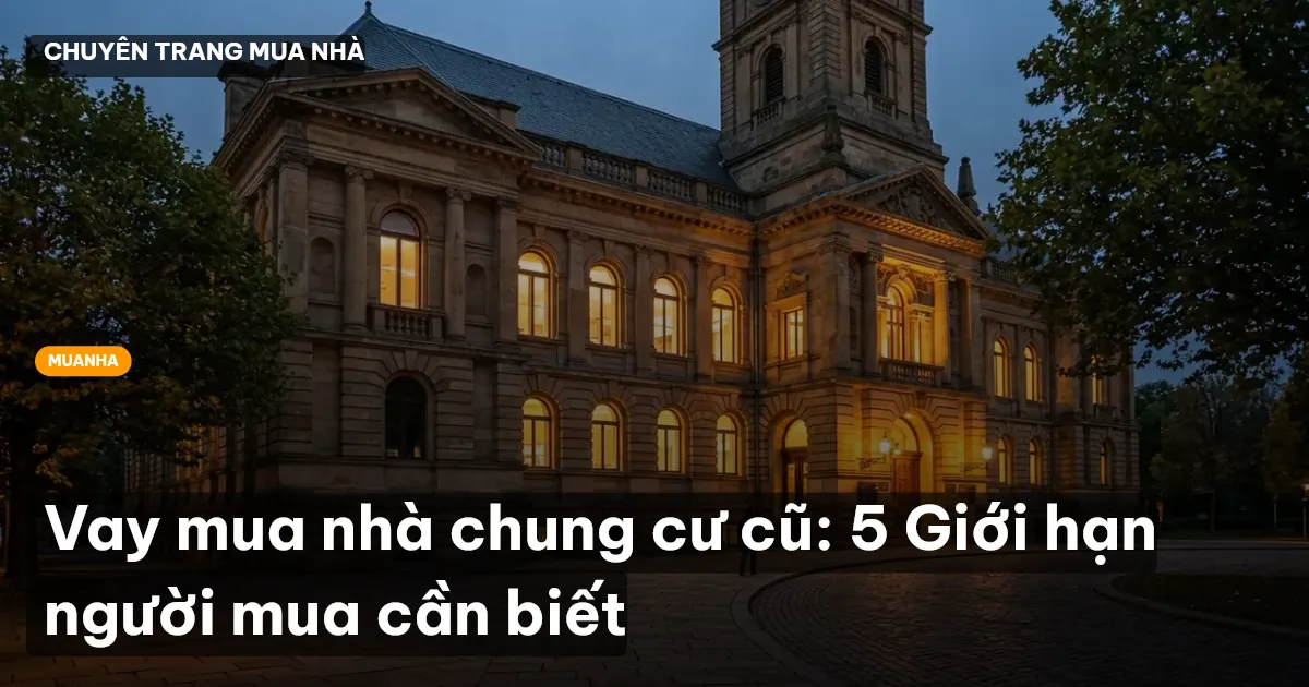Vay mua nhà chung cư cũ: 5 Giới hạn người mua cần biết