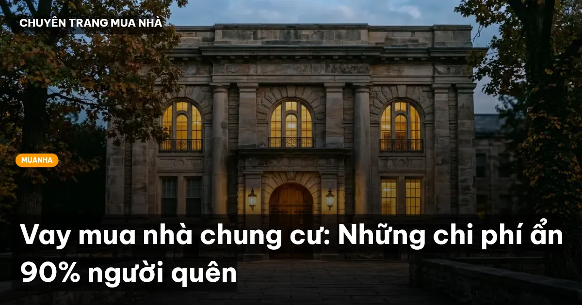 Vay mua nhà chung cư: Những chi phí ẩn 90% người quên