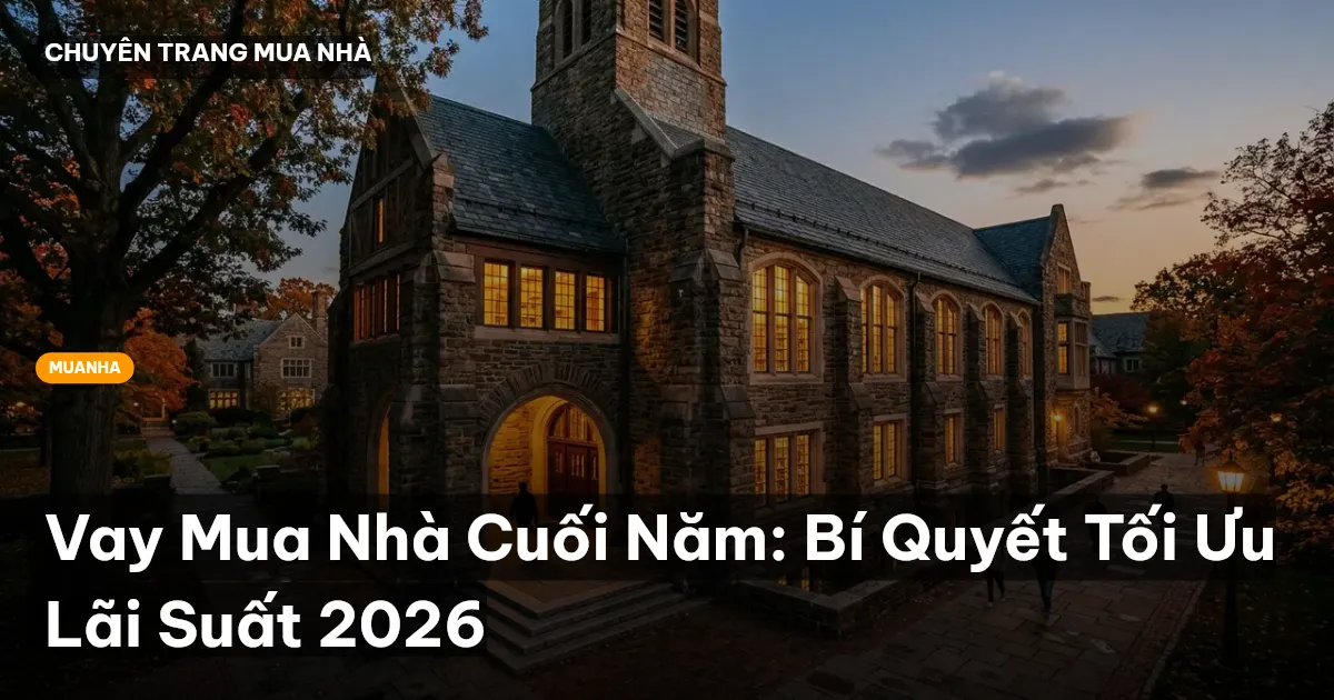 Vay Mua Nhà Cuối Năm: Bí Quyết Tối Ưu Lãi Suất 2026