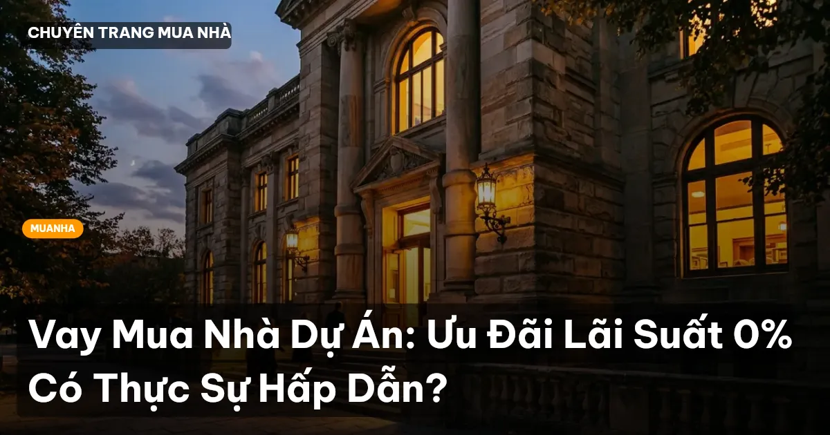 Vay Mua Nhà Dự Án: Ưu Đãi Lãi Suất 0% Có Thực Sự Hấp Dẫn?