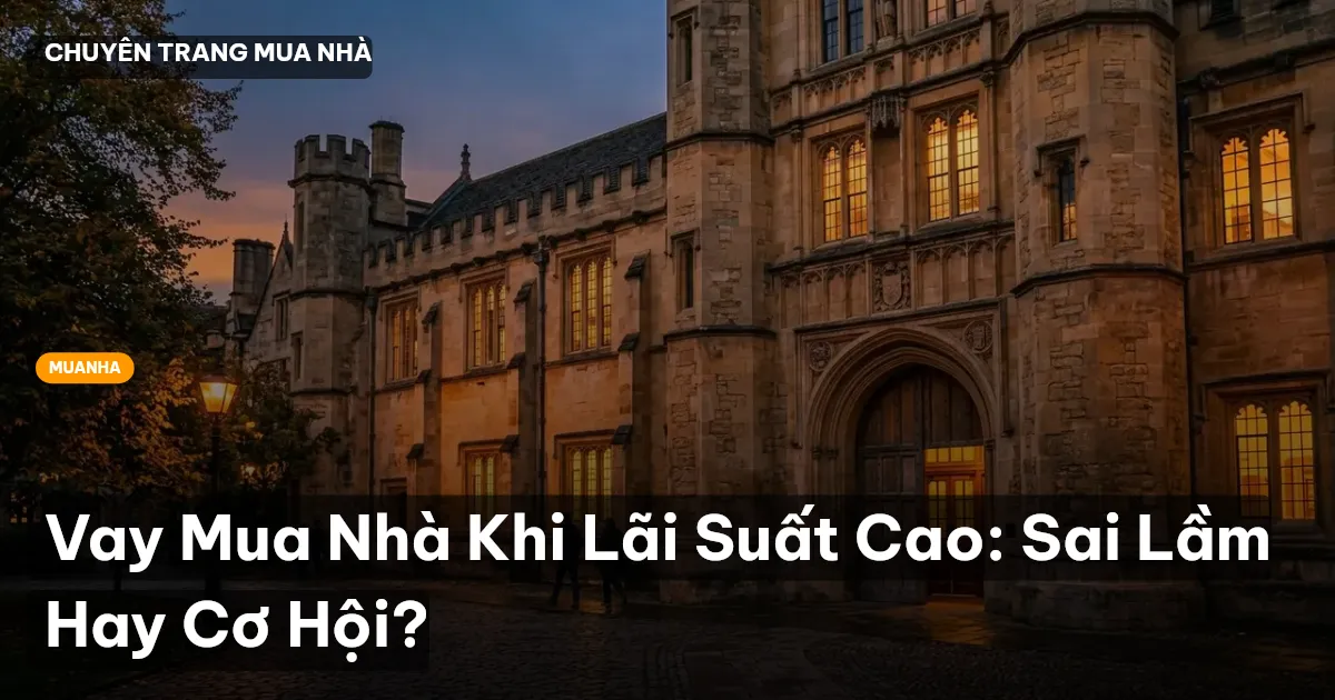 Vay Mua Nhà Khi Lãi Suất Cao: Sai Lầm Hay Cơ Hội?