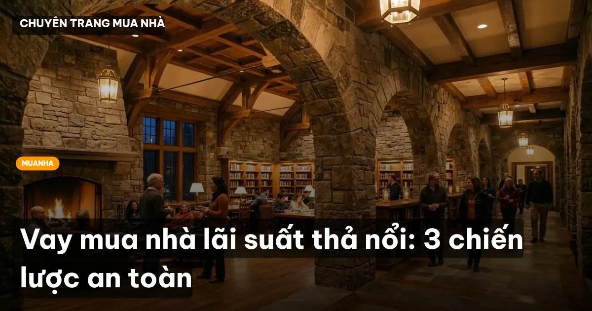 Vay mua nhà lãi suất thả nổi: 3 chiến lược an toàn