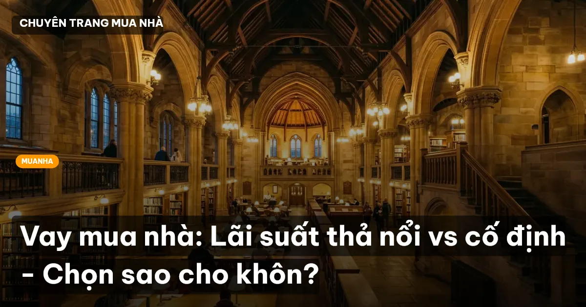 Vay mua nhà: Lãi suất thả nổi vs cố định - Chọn sao cho khôn?