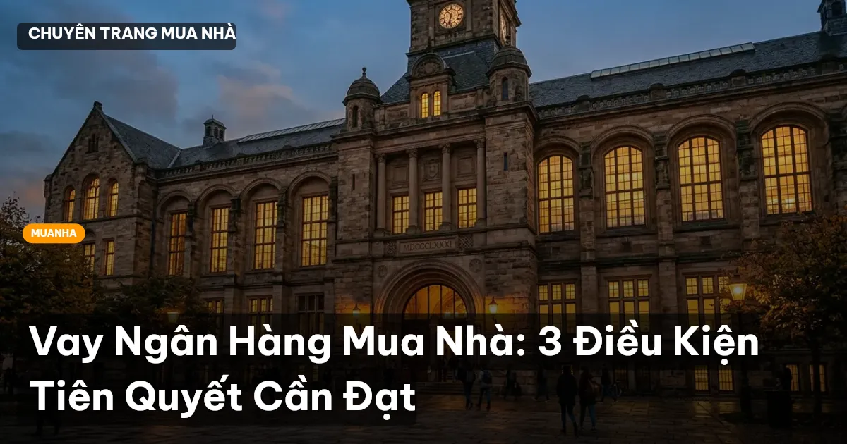 Vay Ngân Hàng Mua Nhà: 3 Điều Kiện Tiên Quyết Cần Đạt