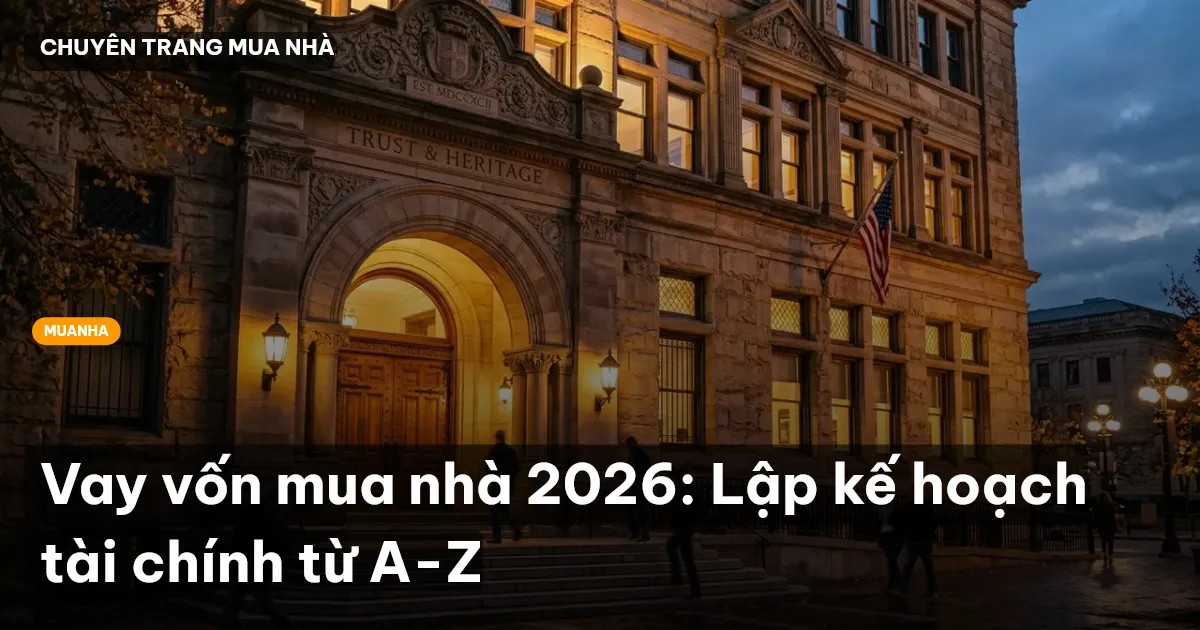 Vay vốn mua nhà 2026: Lập kế hoạch tài chính từ A-Z