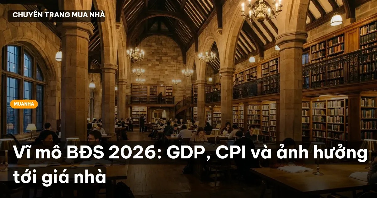 Vĩ mô BĐS 2026: GDP, CPI và ảnh hưởng tới giá nhà