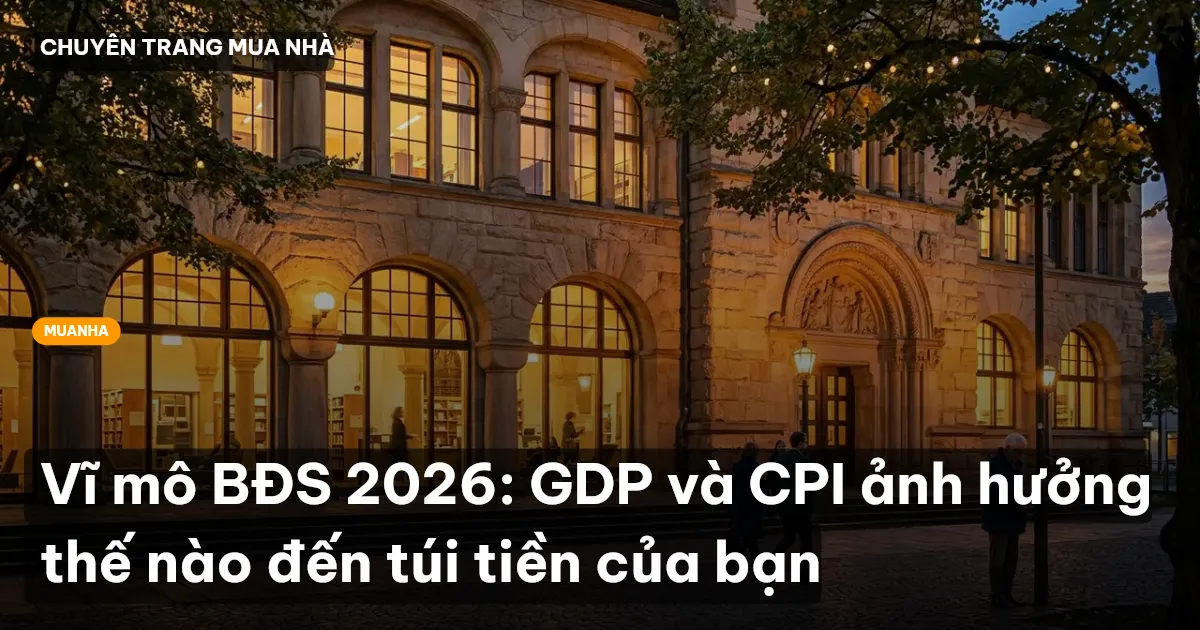 Vĩ mô BĐS 2026: GDP và CPI ảnh hưởng thế nào đến túi tiền của bạn