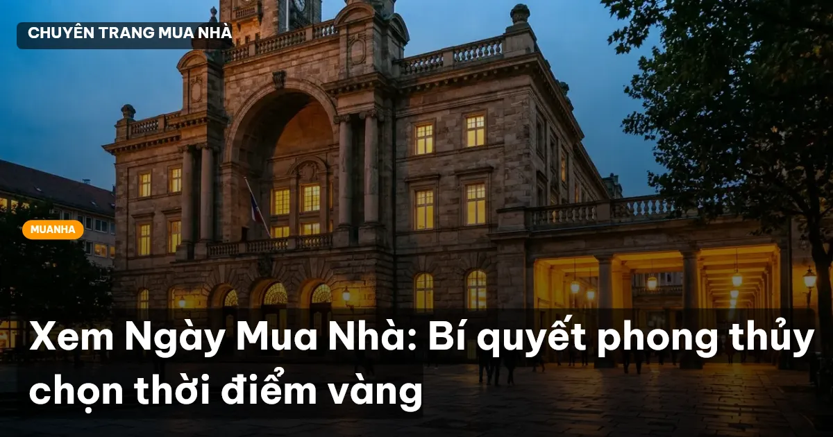 xem ngày mua nhà
