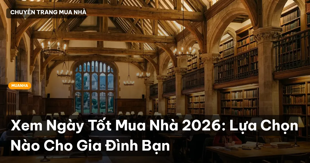 Xem Ngày Tốt Mua Nhà 2026: Lựa Chọn Nào Cho Gia Đình Bạn
